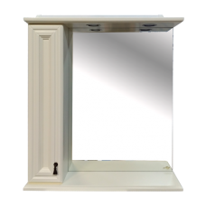 Лувр - 75 Зеркало со шкафчиком, лев., слоновая кость