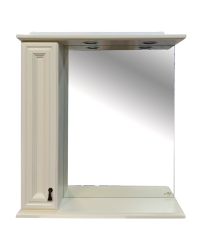 Лувр - 75 Зеркало со шкафчиком, лев., слоновая кость