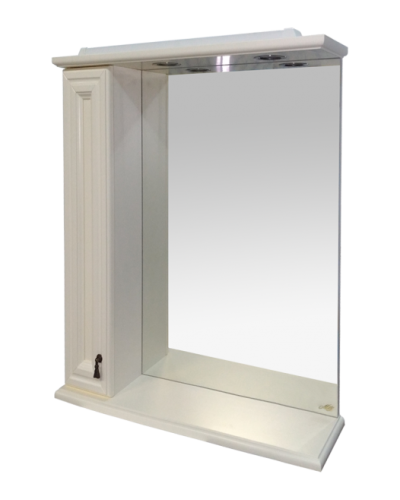 Лувр - 75 Зеркало со шкафчиком, лев., слоновая кость