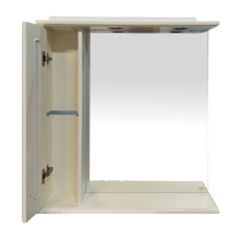 Лувр - 85 Зеркало с 1-м шкафчиком, лев.,  слоновая кость