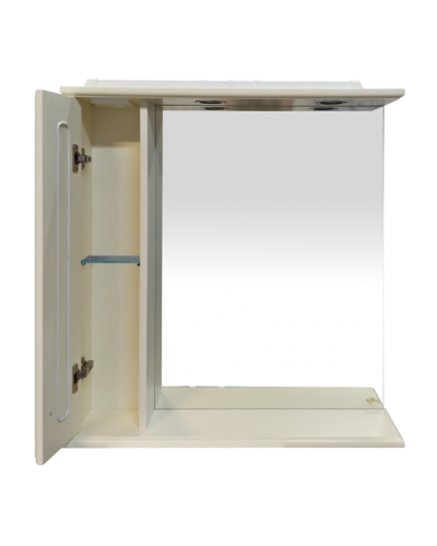 Лувр - 85 Зеркало с 1-м шкафчиком, лев.,  слоновая кость