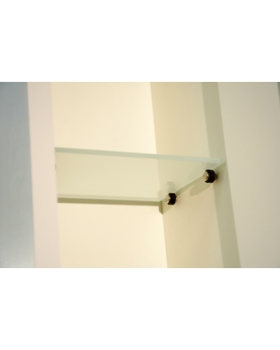 Лувр - 85 Зеркало с 1-м шкафчиком, лев.,  слоновая кость