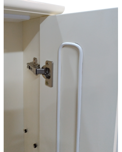 Лувр - 85 Зеркало с 1-м шкафчиком, прав.,  слоновая кость