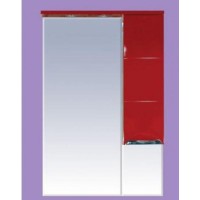 Петра  - 65 Зеркало-шкаф прав.(свет) красная эмаль