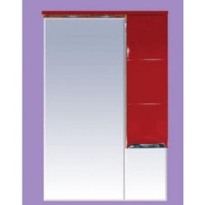 Петра  - 65 Зеркало-шкаф прав.(свет) красная эмаль