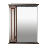 Рим - 60 Зеркало со шкафчиком, лев., орех