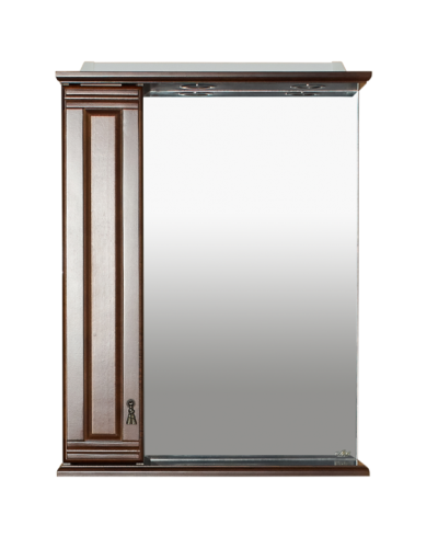 Рим - 60 Зеркало со шкафчиком, лев., орех