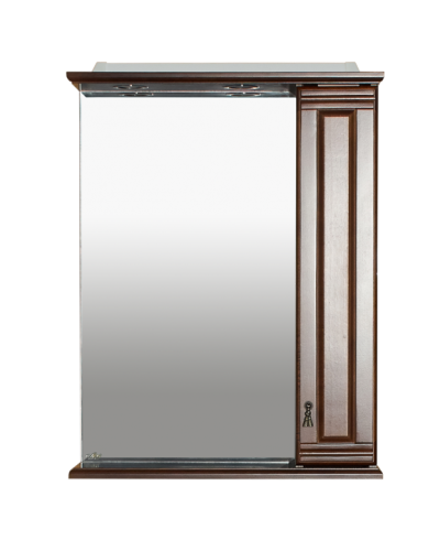 Рим - 60 Зеркало со шкафчиком, прав., орех