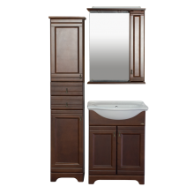 Рим - 60 Зеркало со шкафчиком, прав., орех