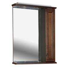 Рим - 60 Зеркало со шкафчиком, прав., орех