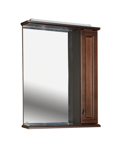 Рим - 60 Зеркало со шкафчиком, прав., орех