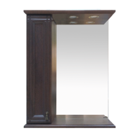 Рим - 65 Зеркало со шкафчиком, лев., орех