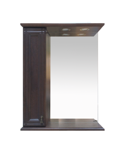 Рим - 65 Зеркало со шкафчиком, лев., орех
