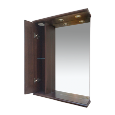 Рим - 65 Зеркало со шкафчиком, лев., орех