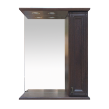 Рим - 65 Зеркало со шкафчиком, прав., орех