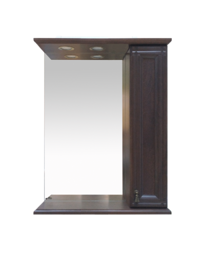 Рим - 65 Зеркало со шкафчиком, прав., орех