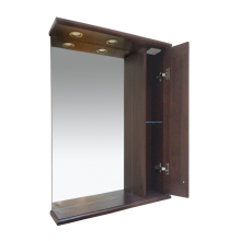 Рим - 65 Зеркало со шкафчиком, прав., орех