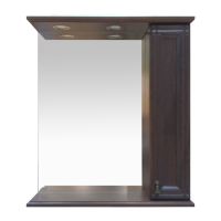 Рим - 75 Зеркало со шкафчиком, прав., орех