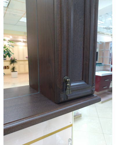 Рим - 75 Зеркало со шкафчиком, прав., орех