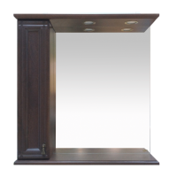 Рим - 85 Зеркало с 1-м шкафчиком, лев., орех