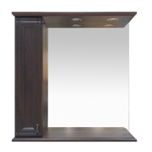 Рим - 85 Зеркало с 1-м шкафчиком, лев., орех