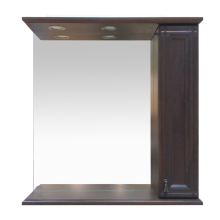 Рим - 85 Зеркало с 1-м шкафчиком, прав., орех