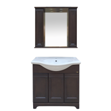 Рим - 85 Зеркало с 2-мя шкафчиками, орех