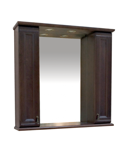 Рим - 85 Зеркало с 2-мя шкафчиками, орех