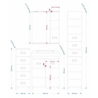 Селена - 60 Зеркало - шкаф лев.