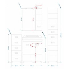 Селена - 60 Зеркало - шкаф лев.