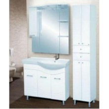 Флори  90 Зеркало-шкаф  (свет)  прав.