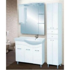 Флори  90 Зеркало-шкаф  (свет)  прав.