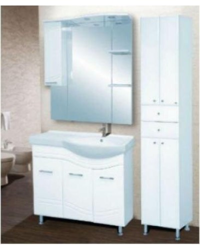 Флори  90 Зеркало-шкаф  (свет)  прав.