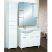 Флори  90 Зеркало-шкаф  (свет) лев.