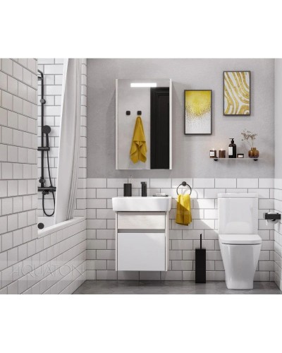 Зеркальный шкаф 50х81 см ясень фабрик L Акватон Верди 1A195802VDAV0