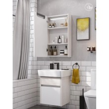 Зеркальный шкаф 50х81 см ясень фабрик L Акватон Верди 1A195802VDAV0