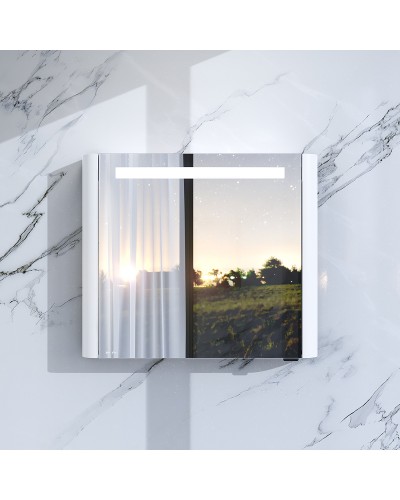 Зеркальный шкаф AM.PM Sensation 80 M30MCR0801WG Белый глянцевый