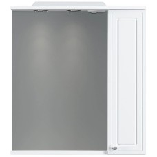 Зеркальный шкаф 65х75 см белый глянец R Damixa Palace One M41MPR0651WG