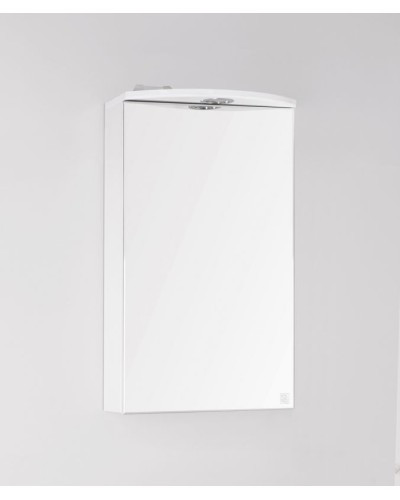 Зеркальный шкаф Style Line Эко стандарт Альтаир 40 С с подсветкой Белый