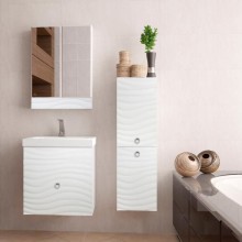 Зеркальный шкаф Style Line Вероника 60 Люкс Белый глянец