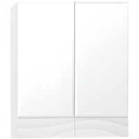 Зеркальный шкаф Style Line Вероника 60 Люкс Белый глянец