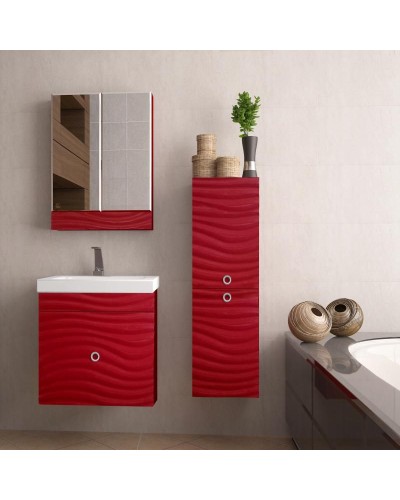 Зеркальный шкаф Style Line Вероника 60 Люкс Белый глянец