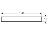 Зеркальный шкаф 120х70 см Geberit Option 500.207.00.1