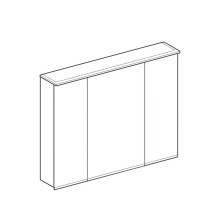 Зеркальный шкаф 90х70 см Geberit Option Plus 500.594.00.1