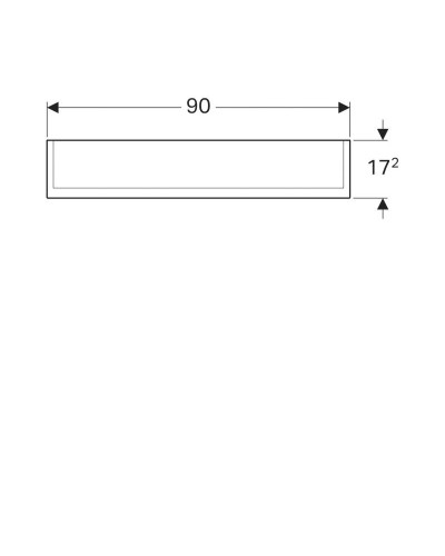 Зеркальный шкаф 90х70 см Geberit Option Plus 500.594.00.1