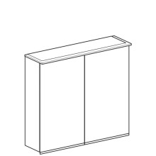 Зеркальный шкаф 75х70 см Geberit Option Plus 500.206.00.1