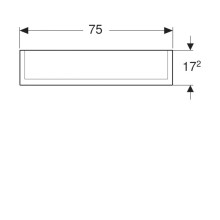 Зеркальный шкаф 75х70 см Geberit Option Plus 500.206.00.1