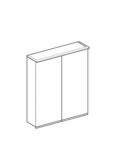 Зеркальный шкаф 60х70 см Geberit Option Plus 500.593.00.1