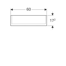 Зеркальный шкаф 60х70 см Geberit Option Plus 500.593.00.1