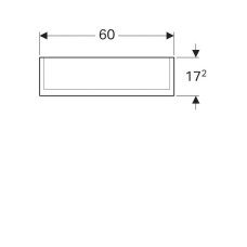 Зеркальный шкаф 60х70 см Geberit Option Plus 500.593.00.1